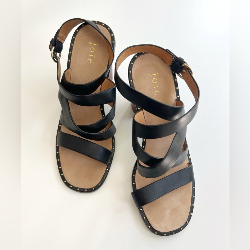 NWOB Joie Onfer Black Wrap Sandal Size 6 (36)
